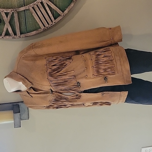 Free People We The Free Knox Vegan Fringe Leather Jacket - Picture 4 of 16